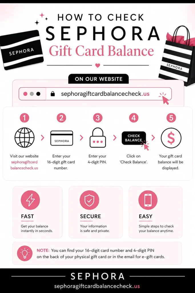 how to check sephora gift card balance